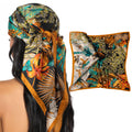 HBselect 35" Head Scarf for Women Hair Scarf Silk Like Satin Square Scarf Bandanas Hair Wraps Headscarf for Sleeping