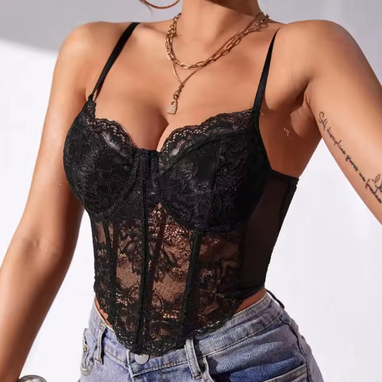Top de Tirantes Entallado para Mujer