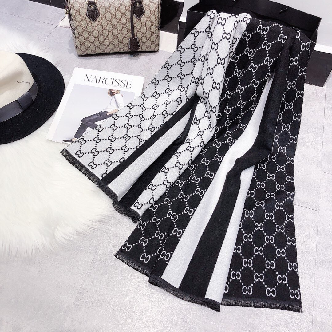 Winter Thickened Double-Sided Scarf for Women