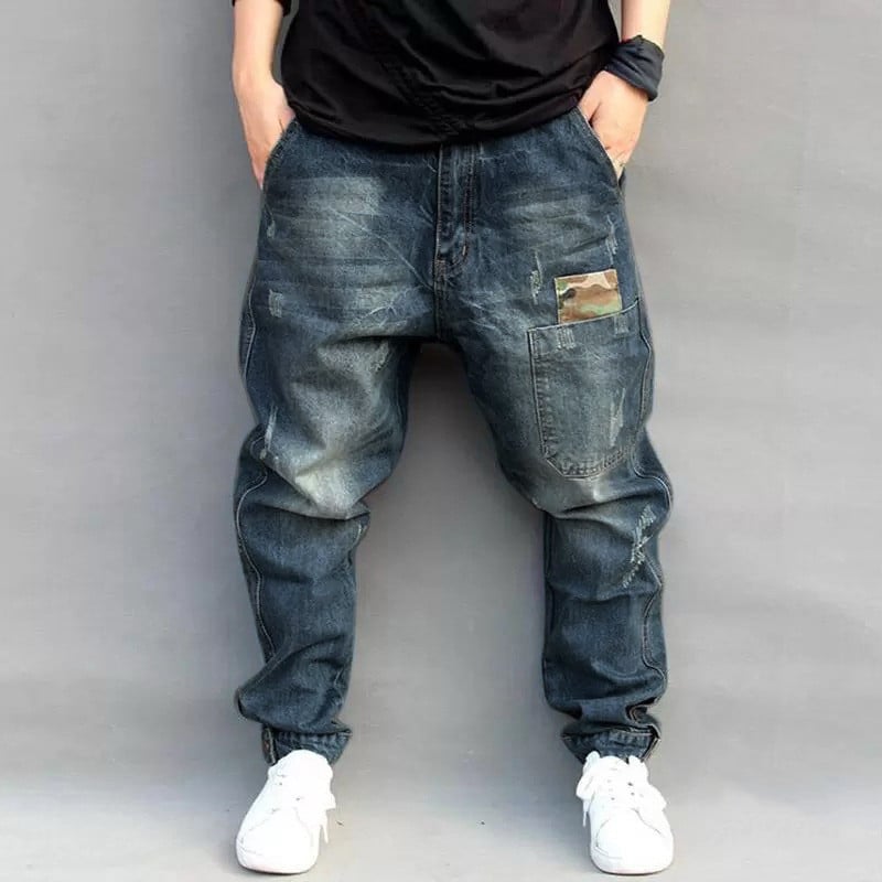 Pantalones Harem de Mezclilla Estilo Callejero