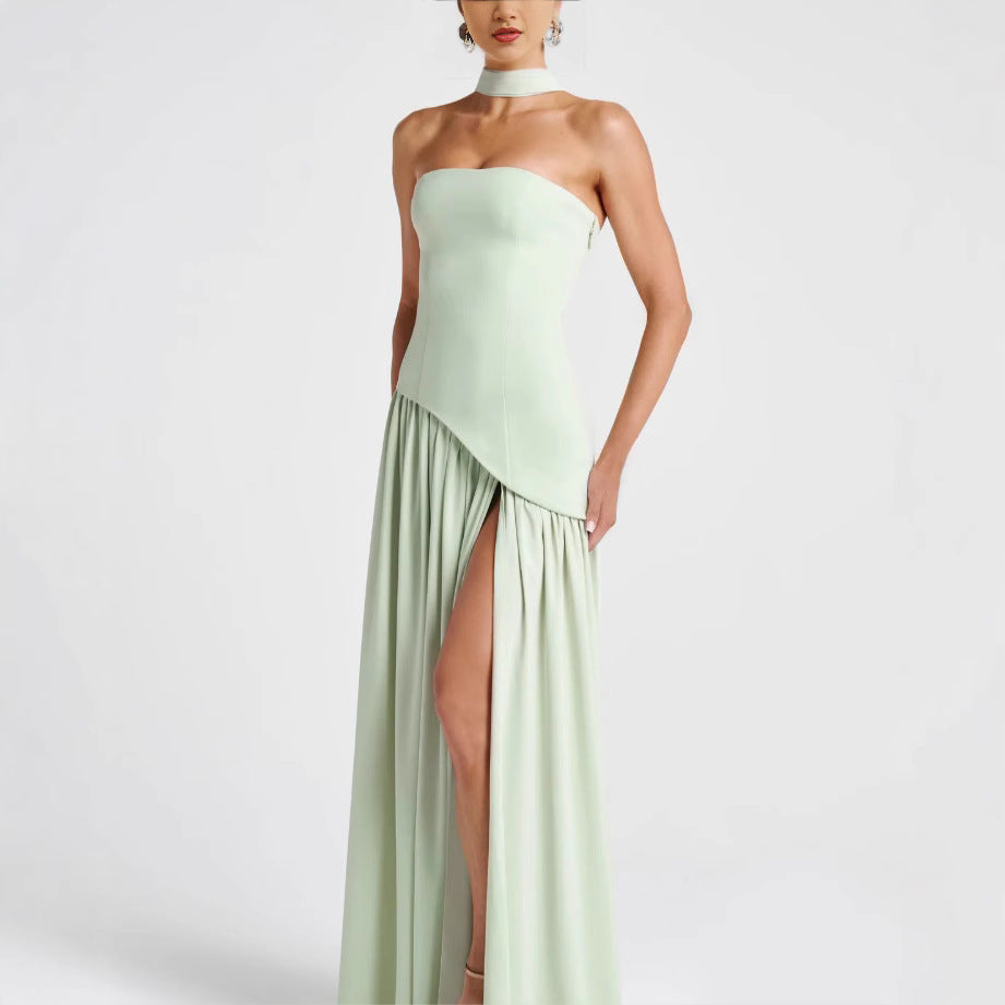 Vestido Maxi Tubo Irregular