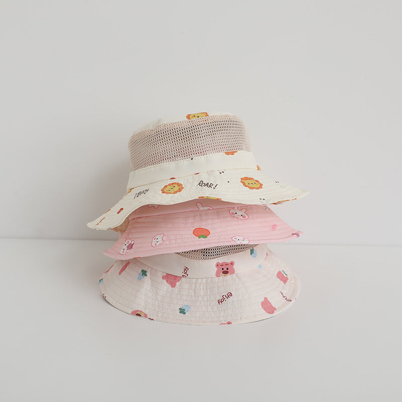 Children's Summer Sun Hat for Ages 3-8, UV Protection