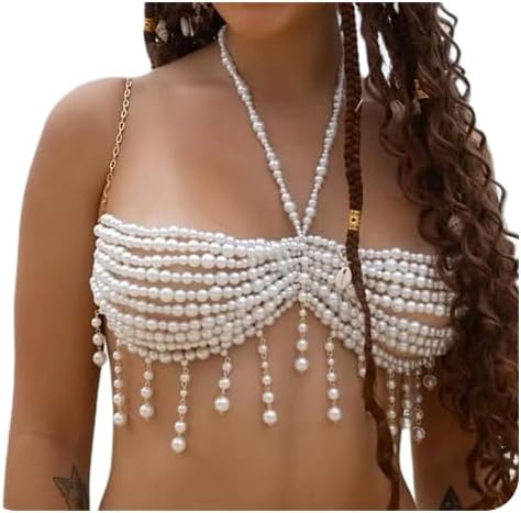 Collar de cadena de pecho con cuentas de playa de verano