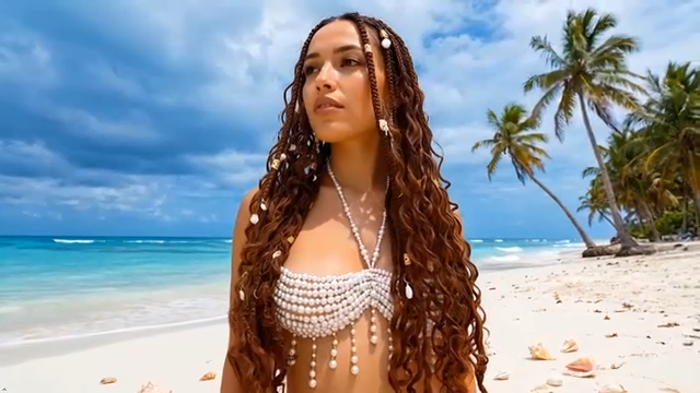 Collar de cadena de pecho con cuentas de playa de verano