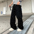 Jeans de diamantes de imitación