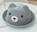 "Baby Girl Summer Beach Straw Travel Hat"