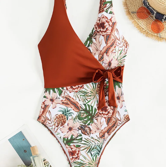 Traje de Baño de una Pieza Tropical