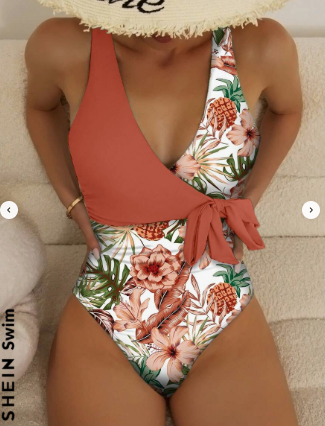 Traje de Baño de una Pieza Tropical