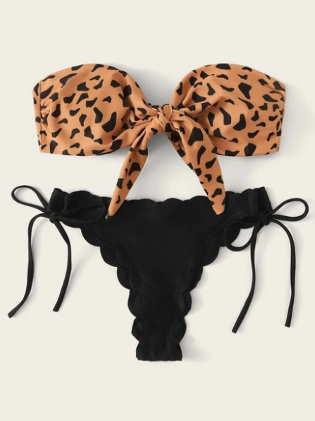 Leopard Print Bikini Swimwear for Women