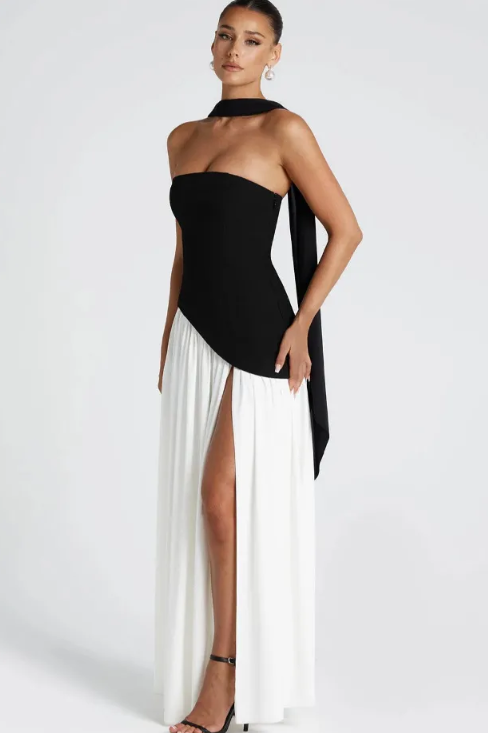 Vestido Maxi Tubo Irregular